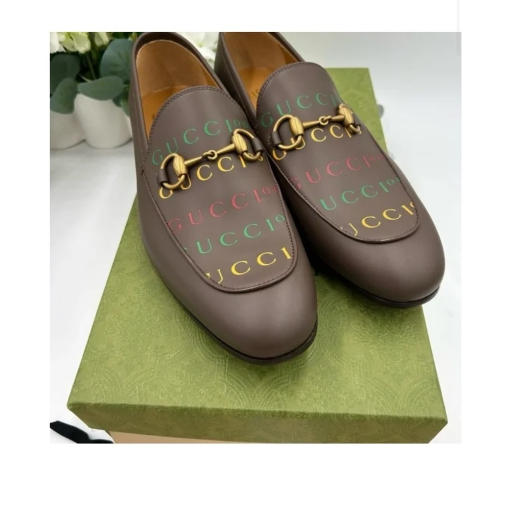 Gucci JORDAAN horse bit 100th anniversary, Leather loafers 7.5 fits 8.5 US - Picture 7 of 7